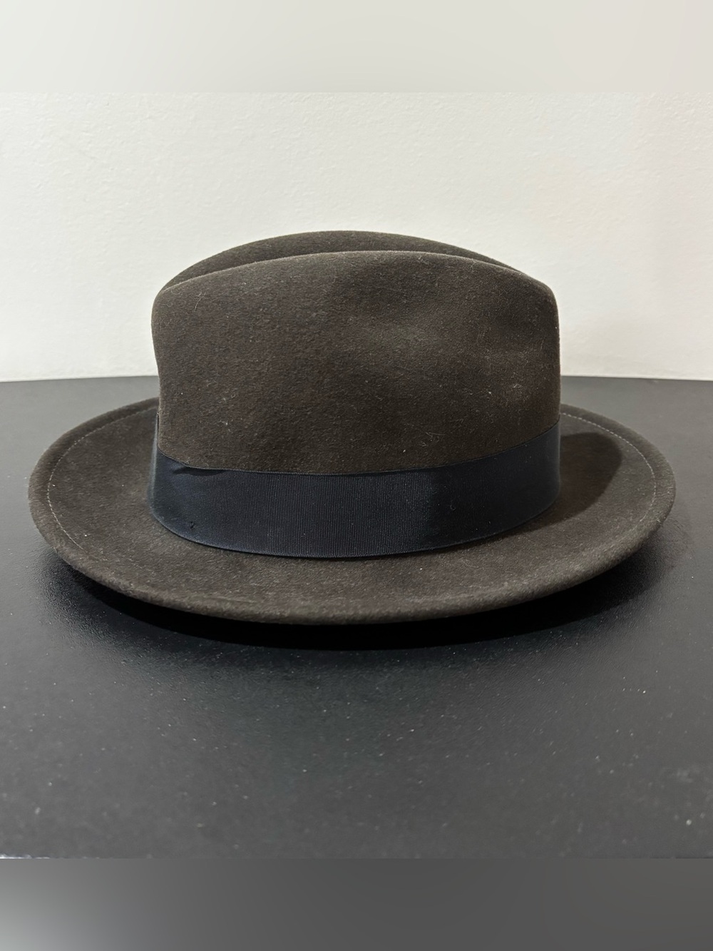 Goorin Brothers 'Dean the Butcher' Fedora Hat 100% Wool Black Feathers Medium M - Picture 3 of 9